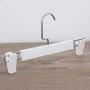 WZP Hanger,Household Drying Rack Pants Clip Drying Clothes Hook,Plastic Non-Slip Pants Clip Skirt Clip Hanger Easy to Clean/White/As Shown
