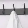 Dseap Over The Door Hanger Hook, Over The Door Towel Rack, Over Door Coat Rack for Clothes Hat Towel Bathroom, Black