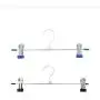 10pcs Random Color Stainless Steel Trouser Hanger Rack Coat Pants Skirt Hangers Clothes Stand Holder with 2 Adjustable Non-Slip Clips Decoration 10pcs Random Color Stainless Steel Trouser Hanger Rack Coat Pants Skirt Hangers Clothes Stand Holder with 2 Adjustable Non-Slip Clips Decoration