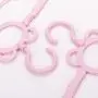 FU LIAN Childrens Hangers, Travel Hangers, 10 Pieces, Clothes, Pants, Baby Dresses, Suitable for Children, Plastic Baby Hangers, Retractable Rotating Clothes, Pink, Blue