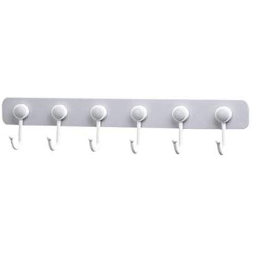 super1798 6 Hooks 360 Degree Rotating Sticky Wall Hanger Clothes Kitchen Tool Towel Rack - Grey super1798 6 Hooks 360 Degree Rotating Sticky Wall Hanger Clothes Kitchen Tool Towel Rack - Grey