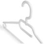 HANGERWORLD 10 Black 16inch Plastic All Purpose Coat Clothes Garment Bar Hanger Swivel Hook
