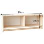 COAT RACK Wall-Mounted Solid Wood, Double-Deck Hall Wall Hanger, Clothes Rail, Porch Bedroom Bathroom