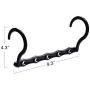 10pcs Random Color Multifunctional Hanger Magic Hanger Clothes Coat Hanger Organizer Windproof 5Hole Magic Coat Hanger