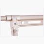 Ping Bu Qing Yun Drying Rack - Floor Folding Indoor Drying Rack Balcony Telescopic Clothes Pole Household Cool Hanger Universal Wheel + Cross bar Clothes Drying Rack (Color : Champagne Gold)