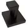 Aothpher 5 Pack Classic Wall Mounted Stainless Steel Bathroom Towel Coat Hook Rack Kitchen Cloth Hanger, Matte Black