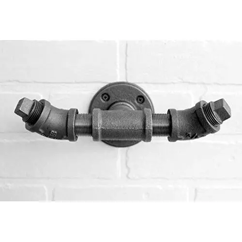 Industrial Black Pipe Hooks Wall, Steampunk black pipe coat hook, towel hook, industrial hook, rustic coat rack, hanger, entryway hat hook