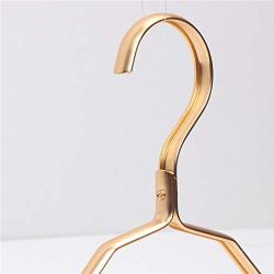 QKKstore Clothes Hanger Durable Antideformation Aluminium Alloy Closet Adult Skirt Dress Clothing Towel Storage Rack Hangers for Clothes,Gold