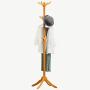 LLDDP Coat Hooks Wall Coat Racks Floor-Standing Coat Rack Simple Solid Wood Hanger Bedroom Clothes Rack Living Room Bamboo Rattan Hat Coat Rack Hall Tree Free Standing Garment Racks