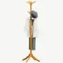LLDDP Coat Hooks Wall Coat Racks Floor-Standing Coat Rack Simple Solid Wood Hanger Bedroom Clothes Rack Living Room Bamboo Rattan Hat Coat Rack Hall Tree Free Standing Garment Racks