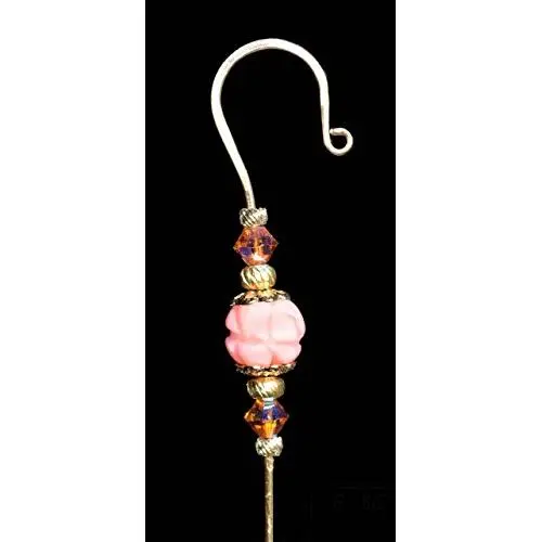 Handmade Jeweled Ornament Hanger Hook- ROSIES CHOICE