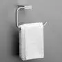 ThinkTop Luxury Solid Brass Toilet Paper Holder Roll Hanger,Chrome Finished Mirror Polished Square Design Wall Mounted Bathroom Accessories