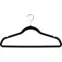 ZOYER Premium Quality Velvet Hangers - Space Saving and Heavy Duty Non-Slip Clothes Hangers - 360 Degree Rotatable Chrome Swivel Hook - Strong and Durable Suit Hangers (Black, 30 Pack)