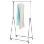 Whitmor Foldable Garment Rack - Rolling Clothes Hanger - Adjustable Height (Renewed)