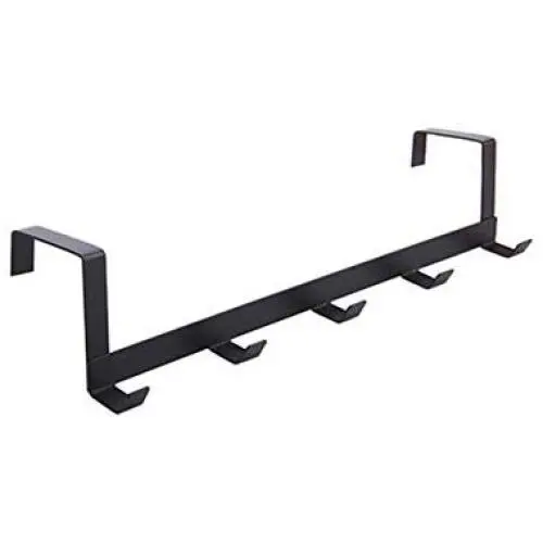 Yvetti Clothes Hangers Metal 5-Hook Anti-Slip Door Back Space Saving Trousers Clothes Scarf Hanging Towel Hook Organizer for Closet Wardrobe Black Yvetti Clothes Hangers Metal 5-Hook Anti-Slip Door Back Space Saving Trousers Clothes Scarf Hanging Towel Hook Organizer for Closet Wardrobe Black