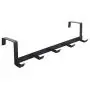 Yvetti Clothes Hangers Metal 5-Hook Anti-Slip Door Back Space Saving Trousers Clothes Scarf Hanging Towel Hook Organizer for Closet Wardrobe Black Yvetti Clothes Hangers Metal 5-Hook Anti-Slip Door Back Space Saving Trousers Clothes Scarf Hanging Towel Hook Organizer for Closet Wardrobe Black