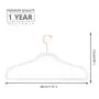 MIZGI Premium Velvet Hangers (Pack of 30) Heavyduty - Non Slip - Velvet Suit Hangers White - Copper/Rose Gold Hooks,Space Saving Clothes Hangers (White) MIZGI Premium Velvet Hangers (Pack of 30) Heavyduty - Non Slip - Velvet Suit Hangers White - Copper/Rose Gold Hooks,Space Saving Clothes Hangers (White)