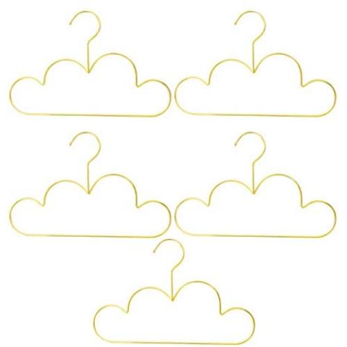 Cabilock 5 Pcs Non Slip Clothes Hangers Metal Hangers for Coat Dress Skirt Cloth Hanger for Children