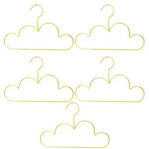 Cabilock 5 Pcs Non Slip Clothes Hangers Metal Hangers for Coat Dress Skirt Cloth Hanger for Children Cabilock 5 Pcs Non Slip Clothes Hangers Metal Hangers for Coat Dress Skirt Cloth Hanger for Children