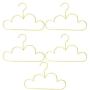 Cabilock 5 Pcs Non Slip Clothes Hangers Metal Hangers for Coat Dress Skirt Cloth Hanger for Children