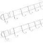 uxcell Stainless Steel Wall Hook Rack Hanger for Clothes Towel 2pcs