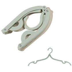 LHIABNN 10 PCS Travel Cloth Hanger,Retractable Plastic Clothing Hangers,Portable Folding Hangers for Home/Travel