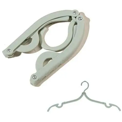 LHIABNN 10 PCS Travel Cloth Hanger,Retractable Plastic Clothing Hangers,Portable Folding Hangers for Home/Travel