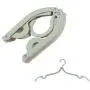 LHIABNN 10 PCS Travel Cloth Hanger,Retractable Plastic Clothing Hangers,Portable Folding Hangers for Home/Travel