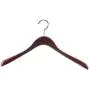 A1 Hangers Mahogany wooden hangers (Set of 6) Extra Thick clothes hangers for coat hanger and suit hangers