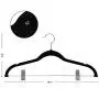 8pcs Velvet Clothes Hangers Premium Non-Slip Clothes Hangers, with Clips for Dress Jackets Coats Clothes Pants