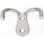 eBoot 15 Pieces Double Prong Robe Hook Retro Cloth Hanger with 30 Pieces Screws (Silver)