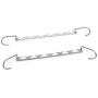 10Pcs Multifunctional Drying Storage Rack Clothes Folding Metal Hanger Closet Hangers for Clothes Coat Hanger