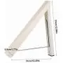 2PC Folding Retractable Indoor Wall Clothes Hangers Organizer Magic Clothes Towel Drying Towel Rack for Scarf Belt Bra Suit Decoration