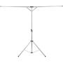 Auvem Foldable Portable Clothes Drying Rack, Adjustable High Capacity Stainless Steel Telescopic Indoor and Outdoor Balcony Mobile Travel Retractable Hanger