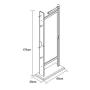 WZP Household Coat Rack Modern Bedroom Simple Fashion Floor Hanger Creative European Interior Bamboo Solid Wood Hanger Home