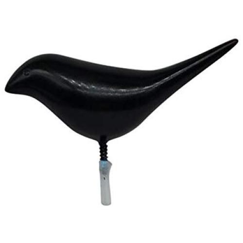 Creative 3D Bird Shape Coat Hat Clothes Hanger Wall Mounted Hook Home Decoration - Black qsbai