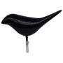 Creative 3D Bird Shape Coat Hat Clothes Hanger Wall Mounted Hook Home Decoration - Black qsbai