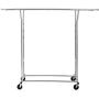 Wichai Shop Double Rail Garment Rack Commercial Rolling Hanger Clothing Grade Collapsible Cloth Heavy Duty Adjustable