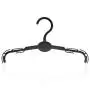 HANGERWORLD 20 Black 10.6inch Plastic Bra Swimwear Lingerie Coat Clothes Retail Hanger HANGERWORLD 20 Black 10.6inch Plastic Bra Swimwear Lingerie Coat Clothes Retail Hanger