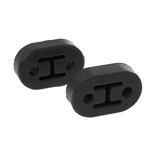 Itlovely 2X Heavy Duty Exhaust Hanger Bushing Support 2 Holes Bracket Rubber Mount Itlovely 2X Heavy Duty Exhaust Hanger Bushing Support 2 Holes Bracket Rubber Mount
