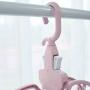 KYCPTNFJ Portable Clothes-Hanger 24 Clips Multifunctional Clothes Hangers Pants Storage Hangers Cloth Drying Rack Folding Clothes-Hanger