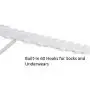Garment & Drying Rack, 2-Tier 6 Arms Holds 60 Garments, Foldable , Stainless Steel , Sturdy 4 Legs with Wheels Garment & Drying Rack, 2-Tier 6 Arms Holds 60 Garments, Foldable , Stainless Steel , Sturdy 4 Legs with Wheels