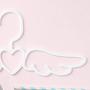 Cabilock Clothes Hanger Overstriking Wing Shape Plastic Hanger Scarf Tie Holder Space-Saving Closet Organizer Clothes Hanger (Kid Style White)