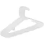 Saturnpower 100 Standard White Plastic Hangers, Long Lasting Plastic Tubular Clothes Hangers Space Saving Clothing Hangers