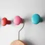 Generous Wooden Hook Coat Rack Holder Wall Hangers Clothes DIY Wood Handbag Holder Hanger Hangers Home Decoration Accessories,Gray