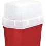 Sterilite 30 Inch Holiday Gift Wrapping Paper Storage Boxes with Lid (4 Pack)