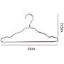 niumanery Aluminum Alloy Thicker Drying Racks Home Clothes Hanger Seamless Anti-Slip Rose Gold