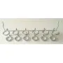 (4 Pack) Metal Peg Tool Holder Garage Shelf Hanger for 1/8&quot to 1/4&quot Pegboard