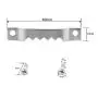 Lind Kitchen 100pcs 40x7mm Silver Frame Sawtooth Hooks Hangers for Picture Painting Picture Mirror Artwork Backboard etc Home Decoration Hanging Hardware Metal Hidden Hanger