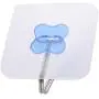 uxcell Home Wall Door No Scratch Towel Clothes Hanger Self Adhesive Seamless Hook 2pcs Blue